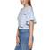 DKNY Cropped Flutter-Sleeve T-shirt - Chambray Blue