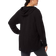 Calvin Klein Performance Ruched Sleeve Zip Hoodie Plus Size - Black