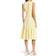 Calvin Klein Gauze Knot Front Midi Dress - Popcorn