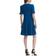 DKNY Flounce Fit & Flare Dress - French Blue