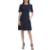 DKNY Flounce Fit & Flare Dress - Midnight