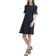 DKNY Flounce Fit & Flare Dress - Midnight