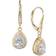 Anne Klein Teardrop Earrings - Gold/Transparent