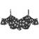 Elomi Plain Sailing Bardot Bikini Top - Black Daisy