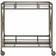 Benjara 2 Tier Mirrored Serving Cart Tray Table 34.2x19.7"