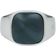 IX Studios Hawks Eye Signet Ring - Silver/Blue