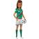 Barbie Soccer Doll Brunette #16 Uniform Soccer Ball Cleats Socks