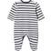 Petit Bateau Dors Bien Bébé Rayé - White/Black Stripes (2073193000)