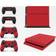 giZmoZ n gadgetZ PS4 Console Skin Decal Sticker + 2 Controller Skins - Carbon Red