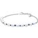 Pandora Cord Chain Bracelet - Silver/Blue/Pearls