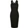 Urban Classics Ladies Long Sleeveless Rib Dress - Black