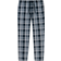 Schiesser Mix & Relax Long Woven Lounge Pants - Dark Blue Patterned