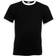 Fruit of the Loom Valueweight Ringer T-shirt Unisex - Black/White