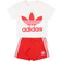 Adidas Trefoil Shorts & Tee Set - White/Red (HE4659)