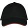 Sols Long Beach Cap Unisex - Black/Red