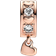 Pandora Infinite Hearts Sparkling Dangling Clip Charm - Rose Gold/Transparent