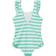 Joules Splash Swimming Costume - Greenstripe (215989)