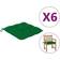 vidaXL 314913 Chair Cushions Green (50x50)