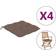 vidaXL 314885 Chair Cushions Brown (40x40)