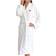 Linum Home Textiles I Love You Terry Bathrobe - White/Aqua