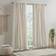 Ink+ivy Imani Cotton Printed Window Curtain Panel with Chenille Stripe & Lining 50x84"