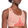 Reebok Women Lux Racer Padded Colorblocked Bra - Canyon Coral