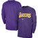 Nike Men's Purple Los Angeles Lakers 75th Anniversary Pregame Shooting Performance Raglan Long Sleeve T-shirt