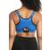 Parfait Wave Wire Free Zip Front Sports Bra - Nautical Blue