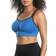 Parfait Wave Wire Free Zip Front Sports Bra - Nautical Blue