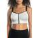 Parfait Wave Wire Free Zip Front Sports Bra - Silver