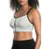 Parfait Wave Wire Free Zip Front Sports Bra - Silver