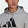 Adidas Essentials Fleece Big Logo Hoodie - Medium Grey Heather/Black