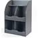 Badger Basket Four Bin Storage Cubby with Bookshelf