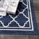 Safavieh Amherst Collection Blue, Beige 72x108"