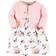 Baby Quilted Cardigan & Dress - Dusty Rose Floral