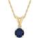 Macy's Pendant Necklace - Gold/Sapphire/Diamond