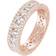 Suzy Levian Three Row Modern Ring - Rose Gold/Transparent