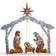 National Tree Company Crystal Splendor Nativity Set White Decoration 51.5"