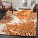 Safavieh Bella Collection Beige, Orange 108x144"