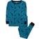 Leveret Kid's Moon & Star 2pc Pajama Set - Blue/Black