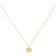 Michael Kors Pave Engravable Pendant Necklace - Gold/Transparent