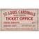 Open Road Brands St. Louis Cardinals 10" x 17" Ticket Office Wood Sign