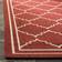 Safavieh Courtyard Collection Red, Beige 27x96"