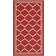 Safavieh Courtyard Collection Red, Beige 27x96"