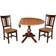 International Concepts Pedestal Extendable Dining Set 42" 3