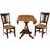 International Concepts Pedestal Extendable Dining Set 42" 3