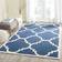 Safavieh Cambridge Collection White, Blue 36x60"