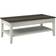 Two Tone Modern Farmhouse Coffee Table 23.2x47.4"