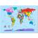 Trademark Fine Art Childrens World Map Framed Art
