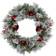 Michael Flocked Pine Ball Berries & Cedar Wreath Decoration 24"